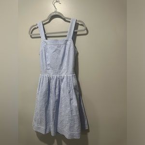 J. Crew- blue & white striped dress- XS